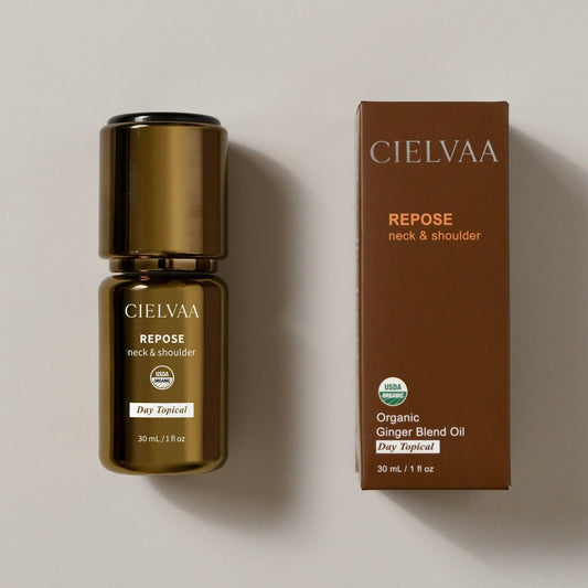 Repose for Neck & Shoulder · Day & Night Topical Set